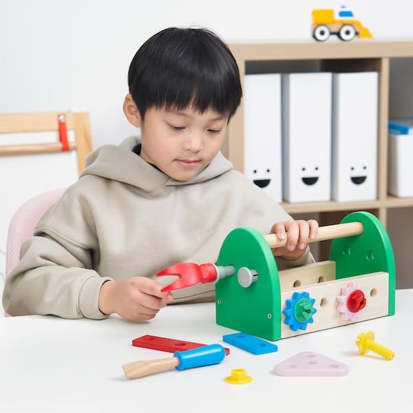 Ikea BLOMFLUGA - 13-piece toy tool set
