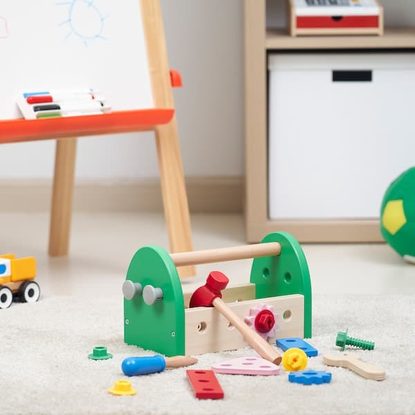Ikea BLOMFLUGA - 13-piece toy tool set