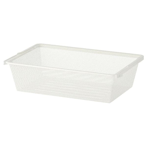 BOAXEL - Mesh basket, white, 60x40x15 cm
