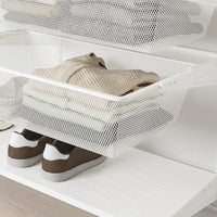 BOAXEL Wardrobe combination - white/grey 125x40x201 cm , 125x40x201 cm - best price from Maltashopper.com 69332356