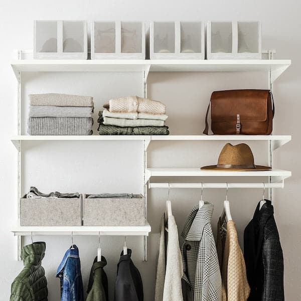 Ikea BOAXEL - Wardrobe combination, white, 125x40x101 cm