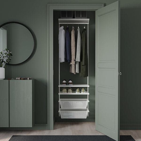 Ikea BOAXEL - Wardrobe combination, white, 62x40x201 cm