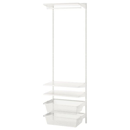 Ikea BOAXEL - Wardrobe combination, white, 62x40x201 cm