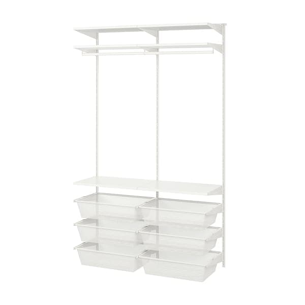 Ikea BOAXEL - Wardrobe combination, white, 125x40x201 cm