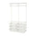 BOAXEL - BOAXEL Wardrobe combination, white, 125x40x201 cm