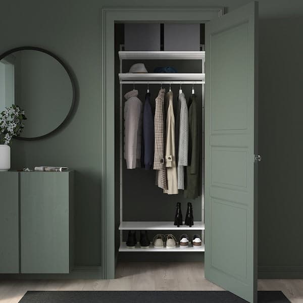 Ikea BOAXEL - Wardrobe combination, white, 82x40x201 cm