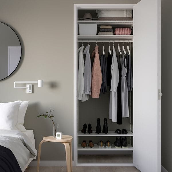 Ikea BOAXEL - Wardrobe combination, white, 82x40x201 cm
