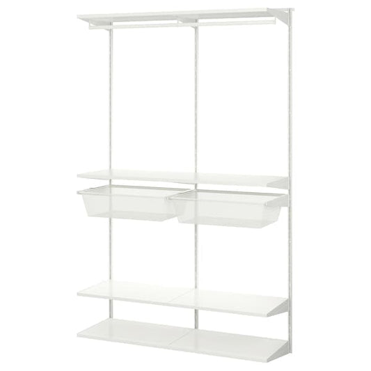 Ikea BOAXEL - Wardrobe combination, white, 125x40x201 cm
