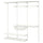 BOAXEL - BOAXEL Wardrobe combination, white, 187x40x201 cm