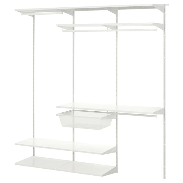 BOAXEL - Wardrobe combination, white, 187x40x201 cm - best price from Maltashopper.com 99469475
