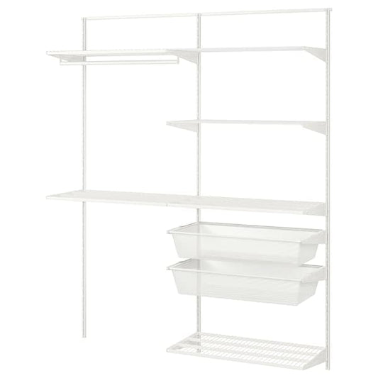 Ikea BOAXEL - Laundry combination, white, 165x40x201 cm