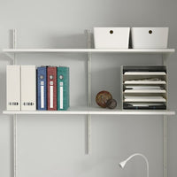 BOAXEL / LAGKAPTEN - Shelving unit with table top, white, 125x62x201 cm - best price from Maltashopper.com 89440562