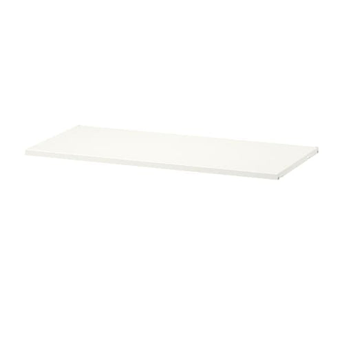 BOAXEL - Shelf, metal white, 80x40 cm
