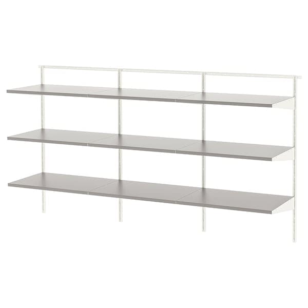 BOAXEL Shelf - white/grey 187x40x101 cm , 187x40x101 cm - best price from Maltashopper.com 59384567