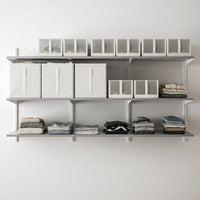 BOAXEL Shelf - white/grey 187x40x101 cm , 187x40x101 cm - best price from Maltashopper.com 59384567
