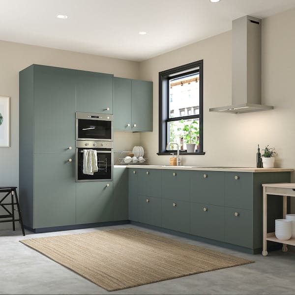 BODARP - Door, grey-green, 40x100 cm - best price from Maltashopper.com 90435531
