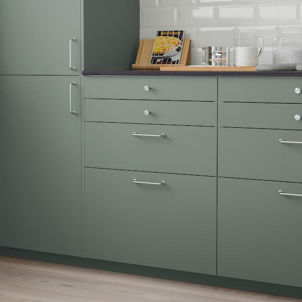 BODARP - Drawer front, grey-green, 80x20 cm - best price from Maltashopper.com 80435555