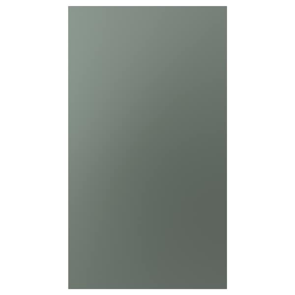 BODARP - Front for dishwasher, grey-green, 45x80 cm