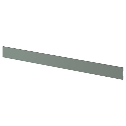 BODARP - Plinth, grey-green, 220x8 cm
