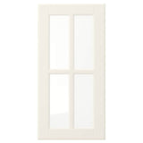 BODBYN glass door, off-white, 30x60 cm