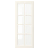 BODBYN glass door, off-white, 40x100 cm