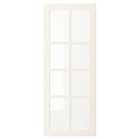 BODBYN - Glass door, off-white, 40x100 cm - best price from Maltashopper.com 00485040