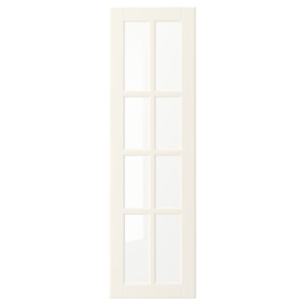 Ikea BODBYN - Glass door, off-white, 30x100 cm