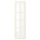 BODBYN glass door, off-white, 30x100 cm