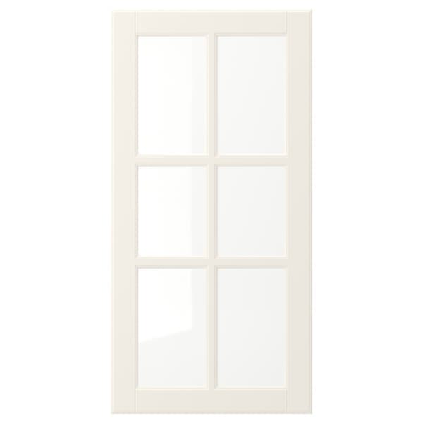 Ikea BODBYN - Glass door, off-white, 40x80 cm