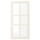 BODBYN glass door, off-white, 40x80 cm