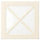 BODBYN - BODBYN Glass door with crossbar, off-white, 40x40 cm