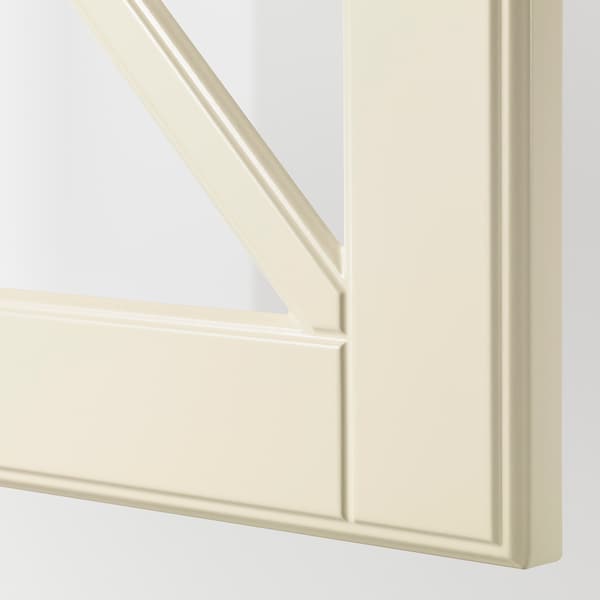 Ikea BODBYN - Glass door with crossbar, off-white, 40x40 cm