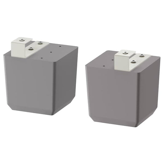 Ikea BODBYN - Leg, grey, 8 cm