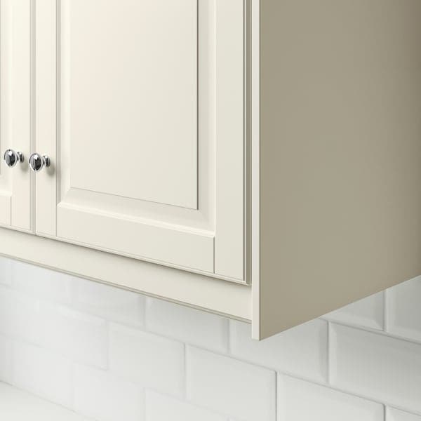 Ikea BODBYN - Contoured deco strip/moulding, off-white, 221x6 cm