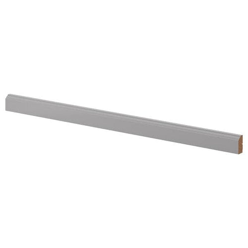 BODBYN - Contoured deco strip/moulding, grey, 221 cm