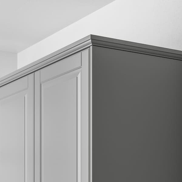 Ikea BODBYN - Contoured deco strip/moulding, grey, 221 cm