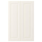 BODBYN 2-p door f corner base cabinet set, off-white, 25x80 cm