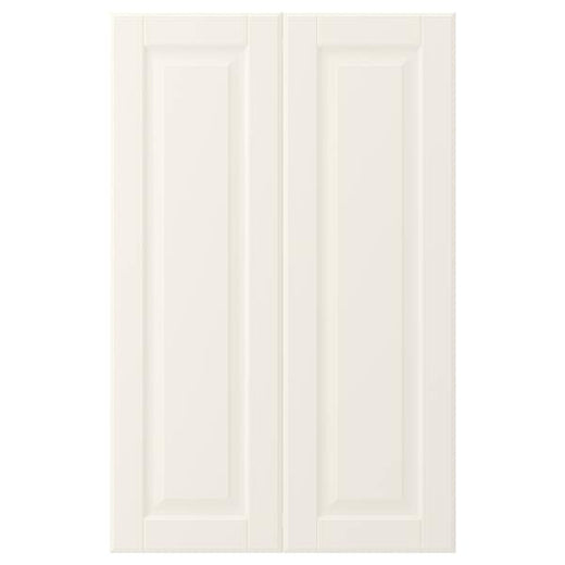 BODBYN 2-p door f corner base cabinet set, off-white, 25x80 cm