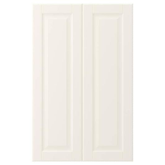 Ikea BODBYN - 2-p door f corner base cabinet set, off-white, 25x80 cm