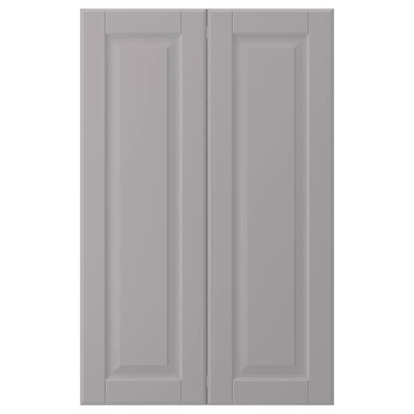 BODBYN - 2-p door f corner base cabinet set, grey, 25x80 cm - best price from Maltashopper.com 10221044