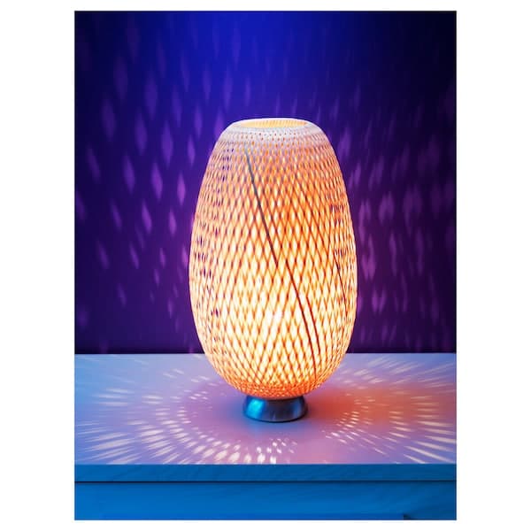 Ikea BÖJA Table lamp - bamboo/handmade ,