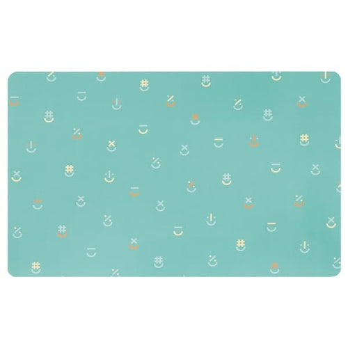 BÖNSYRSA - Desk pad, turquoise, 60x37 cm