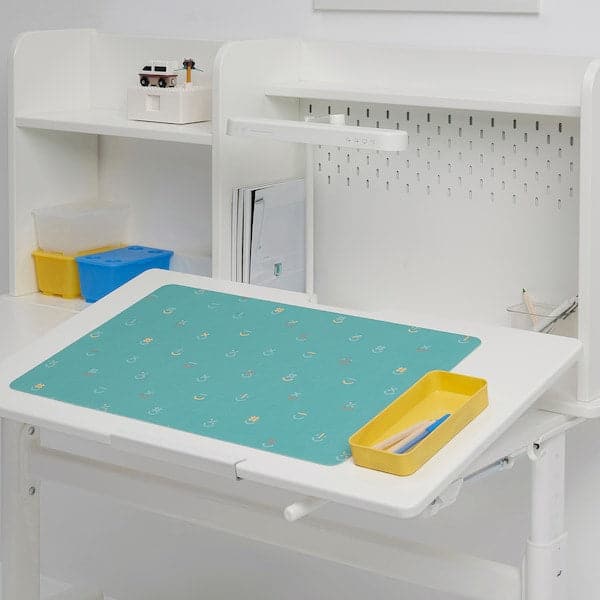 BÖNSYRSA - Desk pad, turquoise, 60x37 cm - best price from Maltashopper.com 70561907