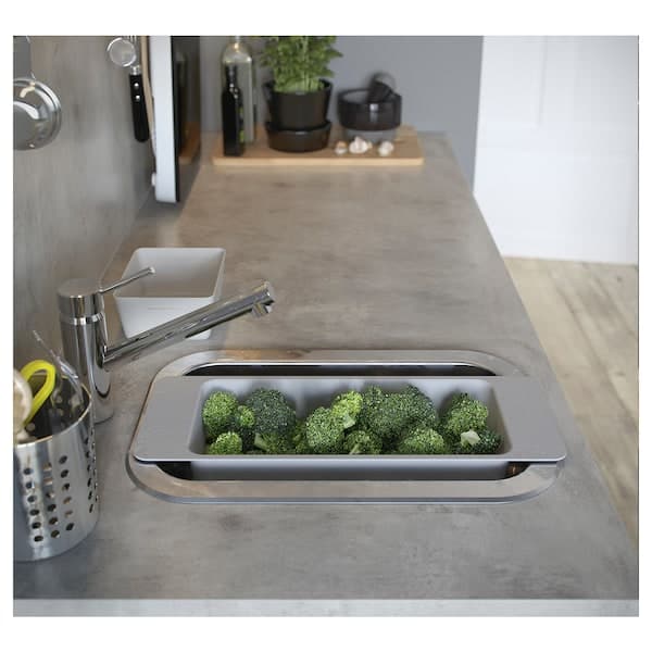 Ikea BOHOLMEN - Inset sink, 1 bowl, stainless steel, 47x30 cm