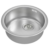 BOHOLMEN inset sink, 1 bowl, stainless steel, 45 cm