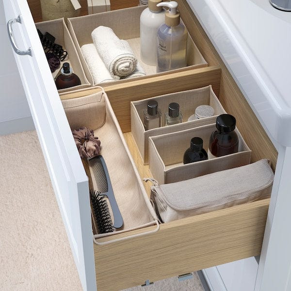 Ikea BOLLÖSUND - Drawer organisers, set of 4, beige