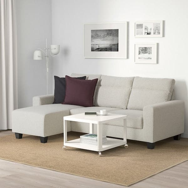 BOLLSTANÄS 3-seater sofa - with beige chaise-longue/Gunnared , - best price from Maltashopper.com 20472961
