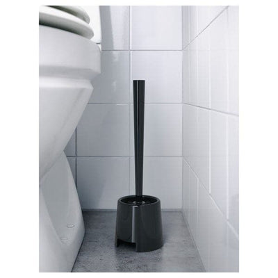 BOLMEN - Toilet brush/holder, black - best price from Maltashopper.com 60159520