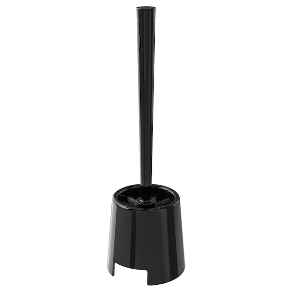 BOLMEN - Toilet brush/holder, black