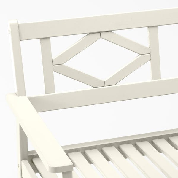 Ikea BONDHOLMEN - 2-seat sofa, outdoor, white/beige, 139x81x73 cm